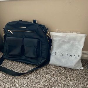 Black/gold Ella Dane diaper bag